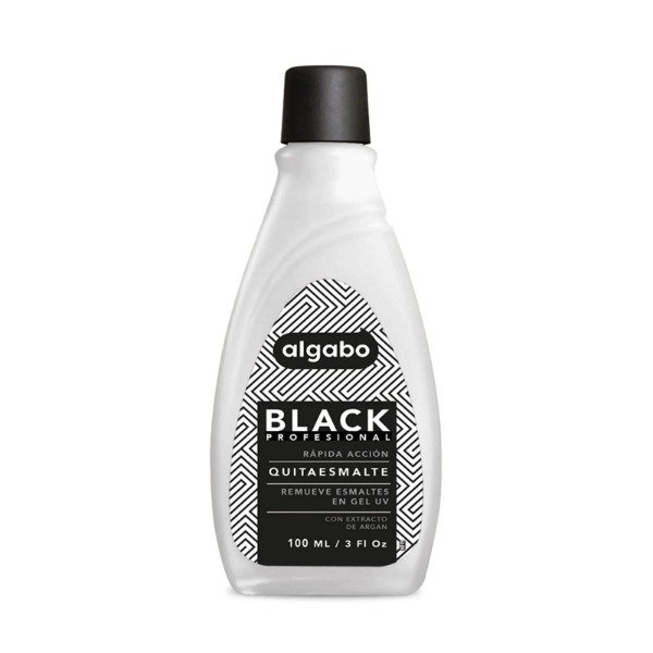 Producto - Quitaesmalte Black removedor UV 100ml Algabo