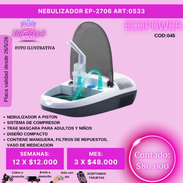 Producto - EBULIZADOR ECOPOWER A PISTON