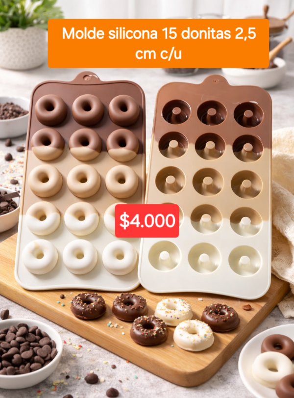 Producto - Molde para bombones mini donitas