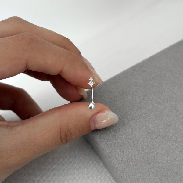 Producto - Piercing ombligo (bañado en plata) (unidad) - 5