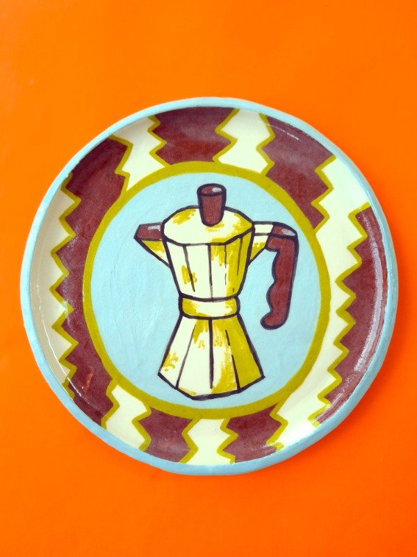 Producto - Plato redondo grande Cafetera Volturno