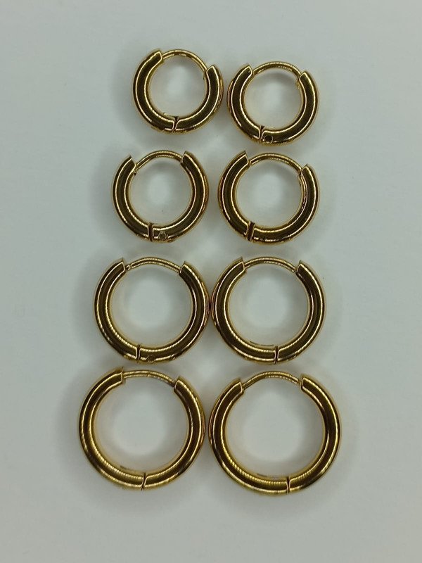Producto - Argollas por par doradas 2mm