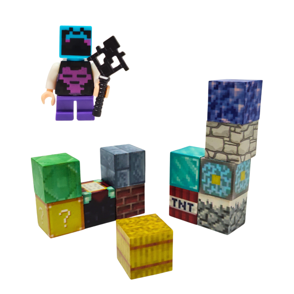 Producto - Cubos Magnéticos MINECRAFT (12 piezas) x1u.