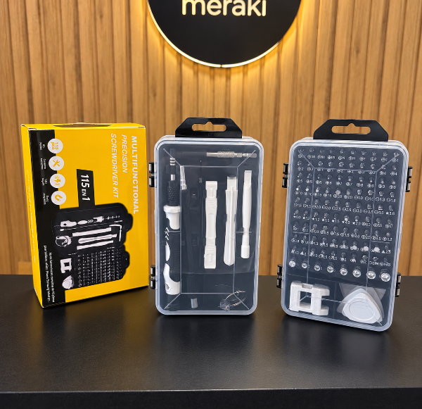 Producto - SET DE DESTORNILLADOR DE PRECISIÓN 115 EN 1 PARA CELULARES Y ELECTRÓNICA