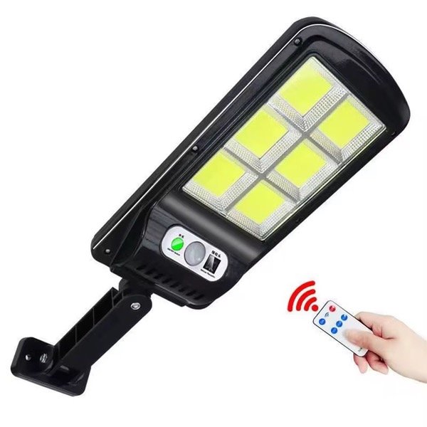 Producto - Reflector Grande Luz Solar Sensor Movimiento Control Remoto Negro