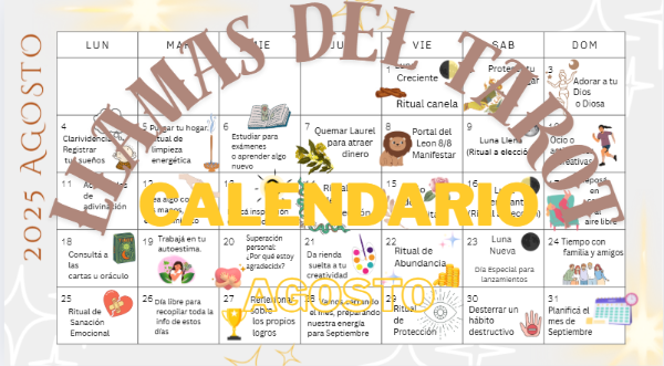 Producto - Calendario Lunar y Rituales