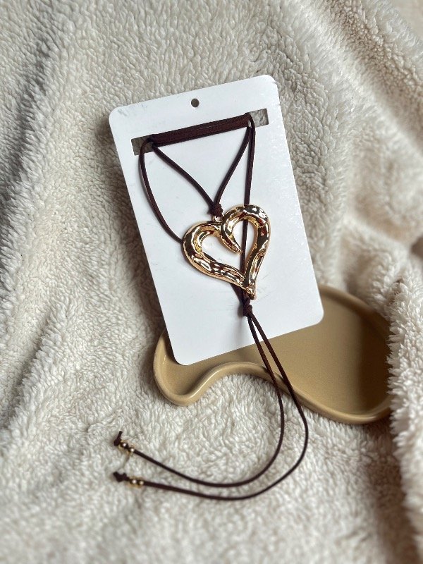 Producto - Choker gamuza cora XL - chocolate