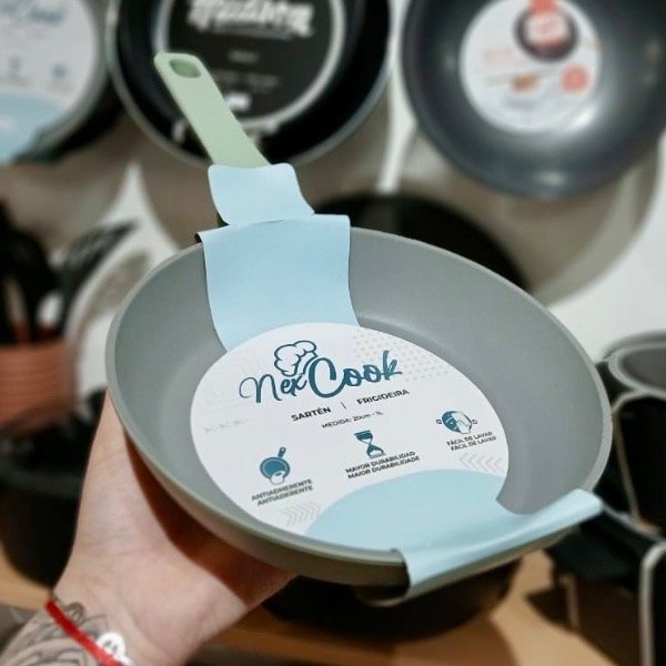 Producto - Sartén Con Mango Silicona Verde 20CM 5275