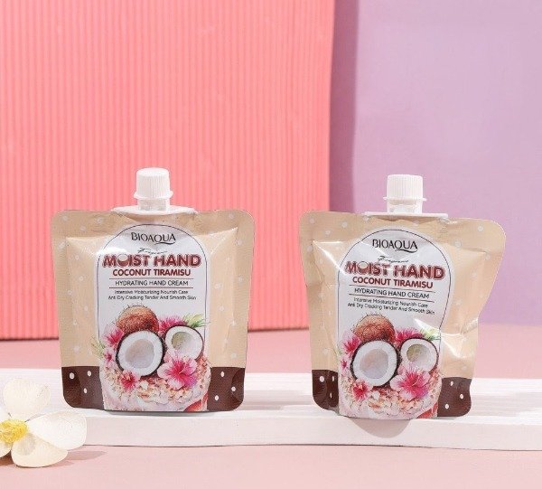Producto - CREMA DE MANO NUTRITIVA DE COCO Y TIRAMISU BIOAQUA