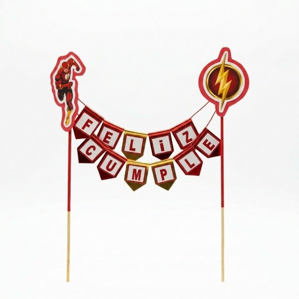 Producto - Topper banderin superheroes - 5