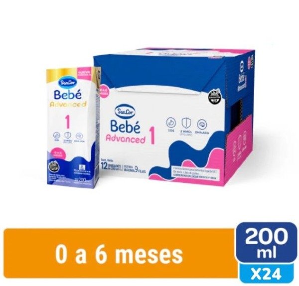 Producto - LECHE SANCOR ADBANCED 1 - 200ML x24 UNIDADES - 0 a 6 meses