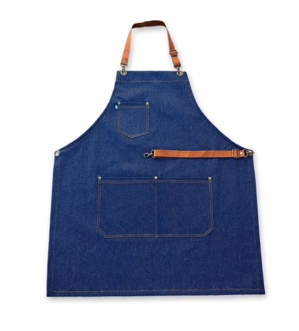 Producto - Delantal de cocina tela jean hombre