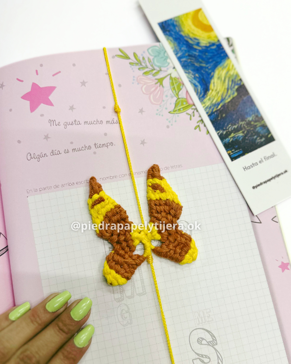 Producto - Señalador marca páginas mariposa marron