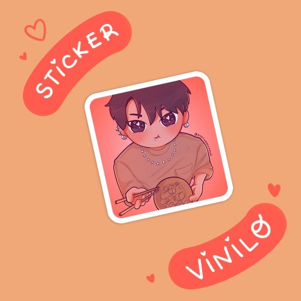 Producto - Sticker JK comiendo! - 0