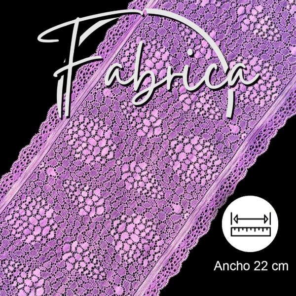 Producto - PS199 Puntilla Violeta Medida: 20cm (por metro)