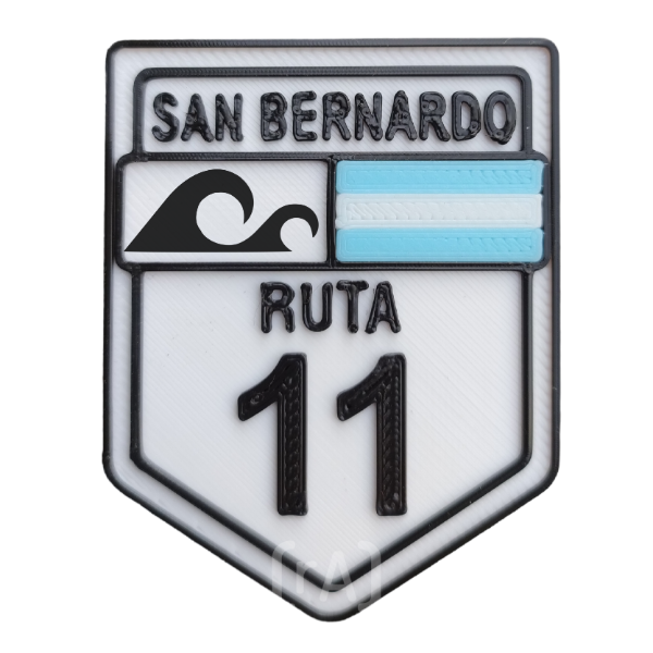 Producto - Iman Ruta 11 Ola San Bernardo Blanco