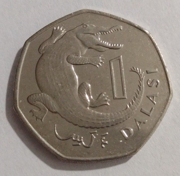 Producto - Gambia 1 Dalasi 2011 Cocodrilo KM# 59a