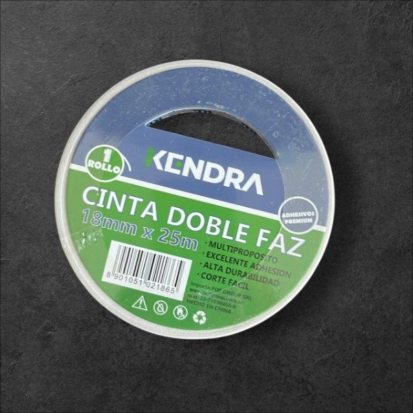 Producto - Cinta doble faz Kendra 18mm x25mts