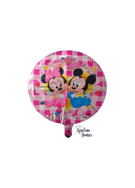 Producto - Globo Redondo Mickey y Minnie Baby 18"