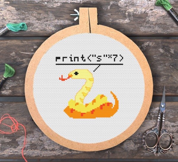 Producto - Python - Kit de punto cruz