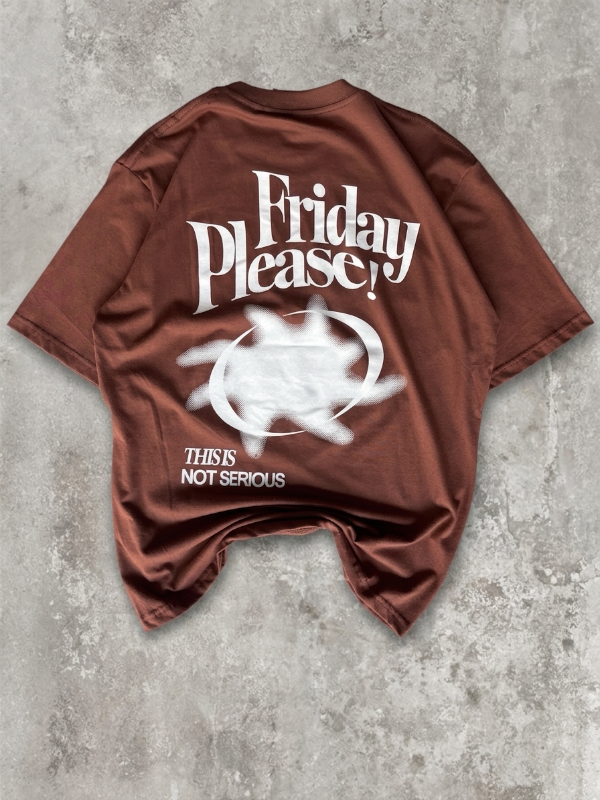 Producto - Remera Oversize Friday Marron - 0
