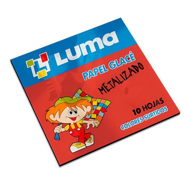 Producto - PAPEL GLACE LUMA METALIZADO X 10