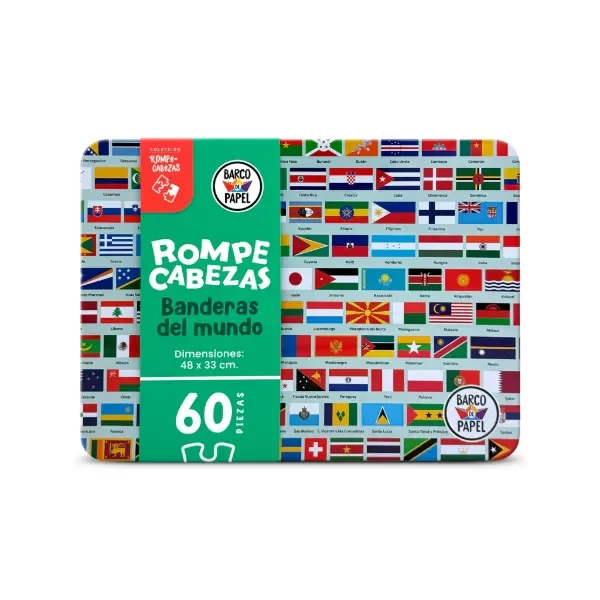 Producto - Rompecabezas Banderas del Mundo 60 piezas - 1