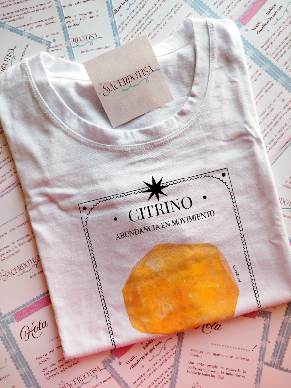 Producto - Remera CITRINO - Abundancia en movimiento