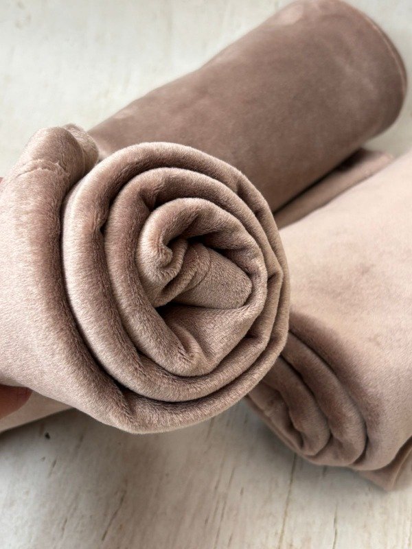 Producto - Manta plush con piel x2 unidades