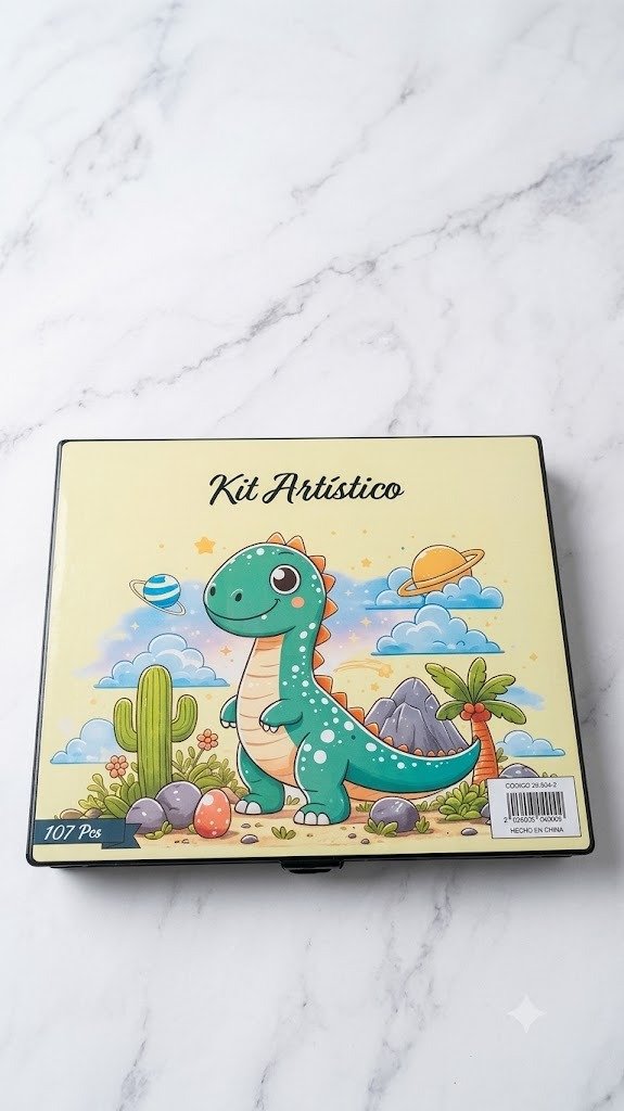Producto - JG160146 KIT ARTISTICO EN VALIJA 107 PIEZAS DINO