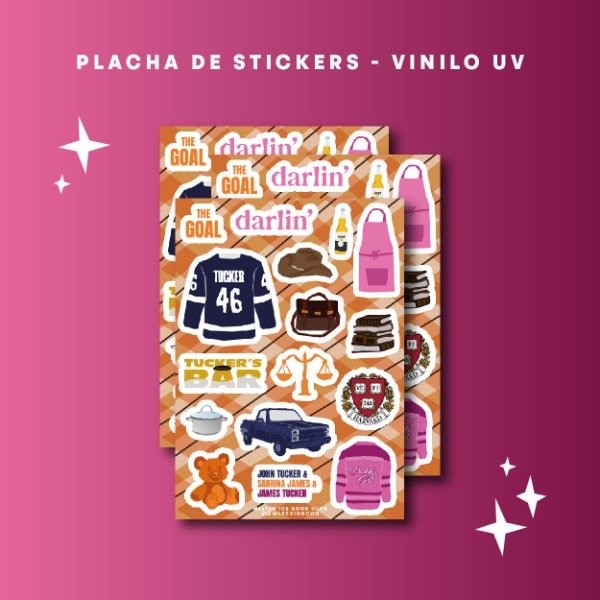 Producto - Plancha Stickers The Goal Sabrina y Tucker - OFF CAMPUS N4