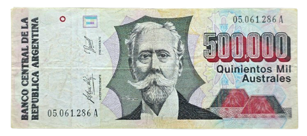 Producto - 500.000 Australes (Di Lorio - González Fraga) Bott.2899 VF