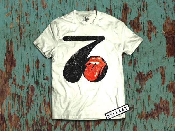 remera rolling stones 70s