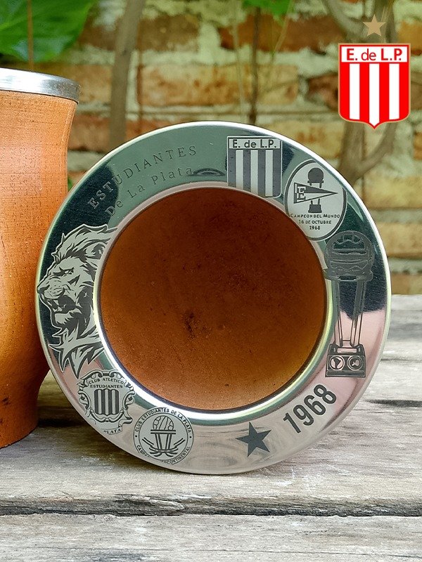 Producto - Mate Camionero ESTUDIANTES DE LA PLATA mod. 3 + bombilla color