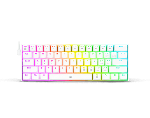 Producto - Redragon Dragonborn K630w Teclado Mecánico Red Switch Blanco