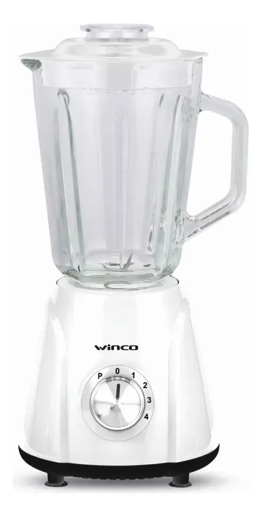 Producto - Licuadora Con Jarra De Vidrio Color Blanco W1801b Winco - 2