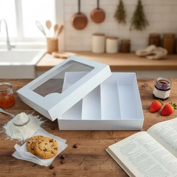Producto - caja 4 Divisiones Degustacion (2 piezas  TAPA y BASE)