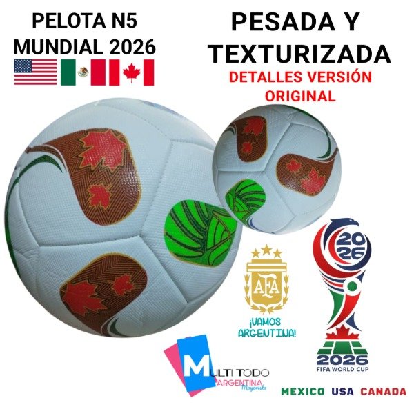 Producto - PELOTA MUNDIAL 2026 CON RELIEVE CALIDAD PREMIUM