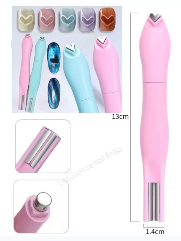 Producto - Imán Lápiz corazón  + 2 imanes adicionales.