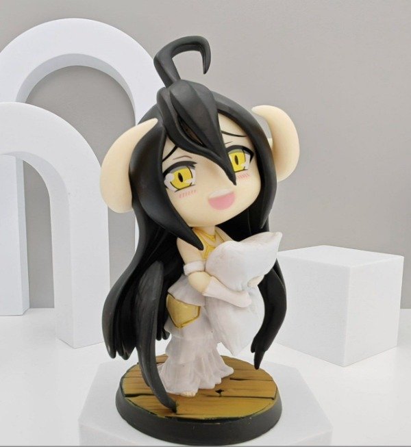 Producto - Diorama Albedo Chibi con Almohada - Overlord - 12cm