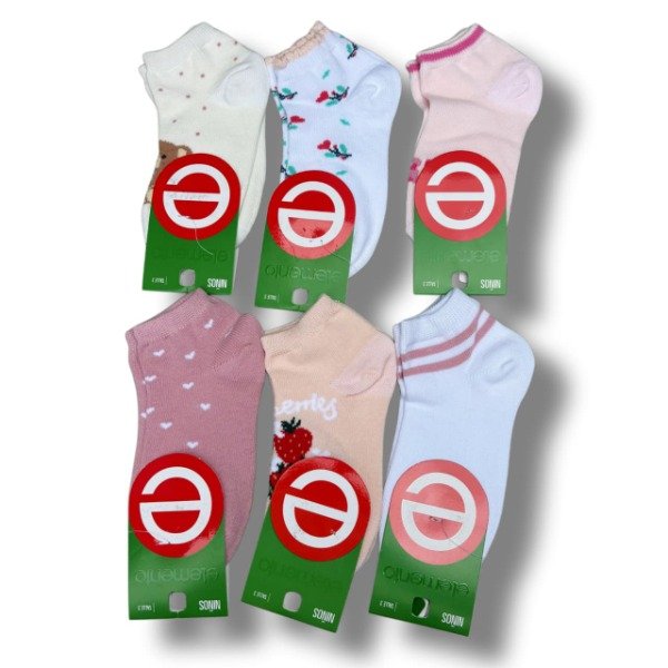 Producto - Soquetes Elemento Surtidos Niñas X1