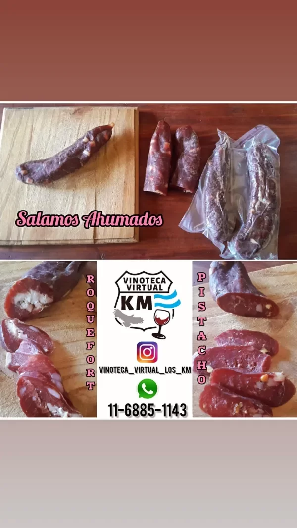 Producto - Salame ahumado relleno de Roquefort