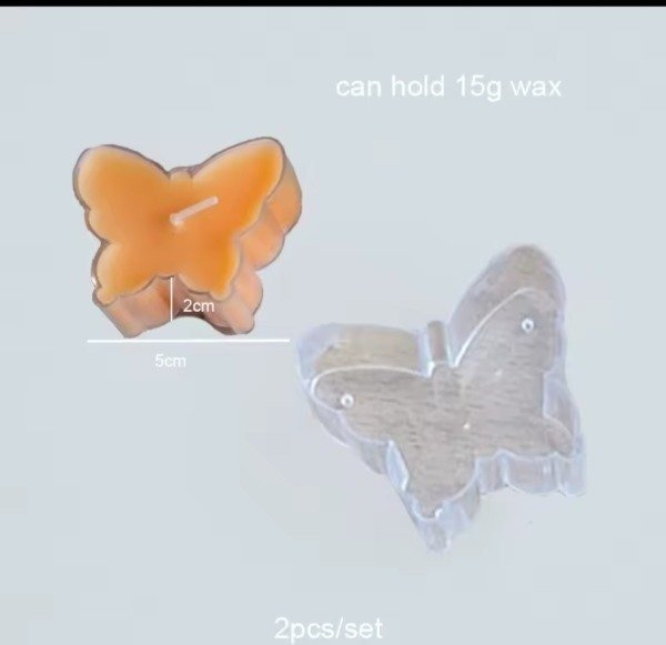 Producto - base acrilica para vela de té MARIPOSA