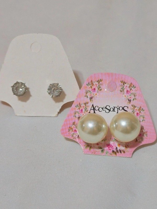 Producto - Aros perla con strass