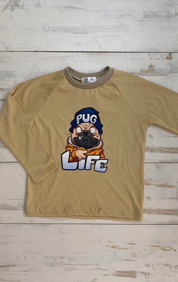 Producto - Remera Pug (beige)