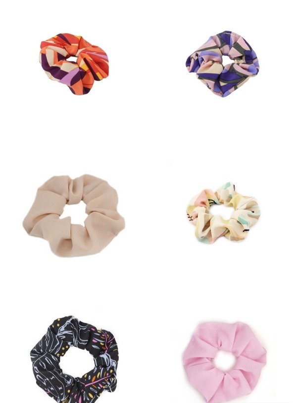 Producto - Pack 6 Scrunchies Nig