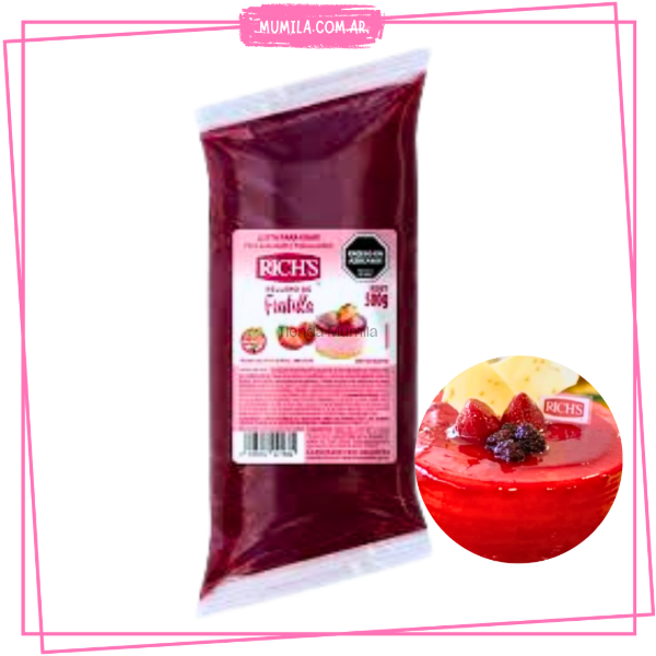 Producto - Relleno Frutilla Richs 500gr pulpa salsa fruta
