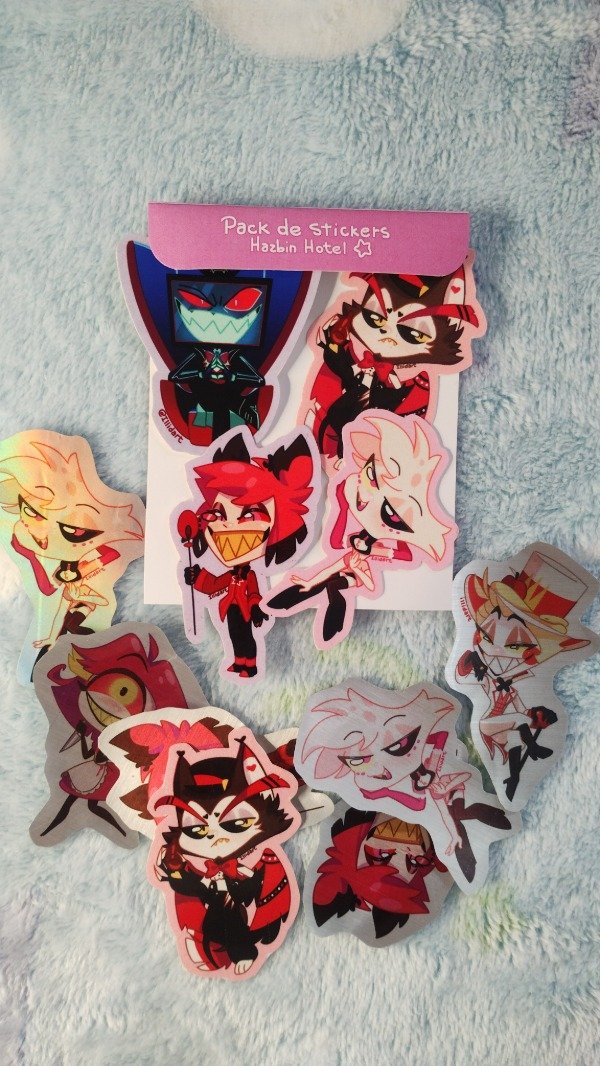 Producto - PACK DE 4 STICKERS Hazbin Hotel