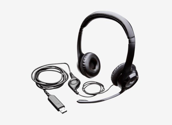 Producto - Auricular c/microfono -usb -almohadillas acolchadas -reducción de ruido -black -
