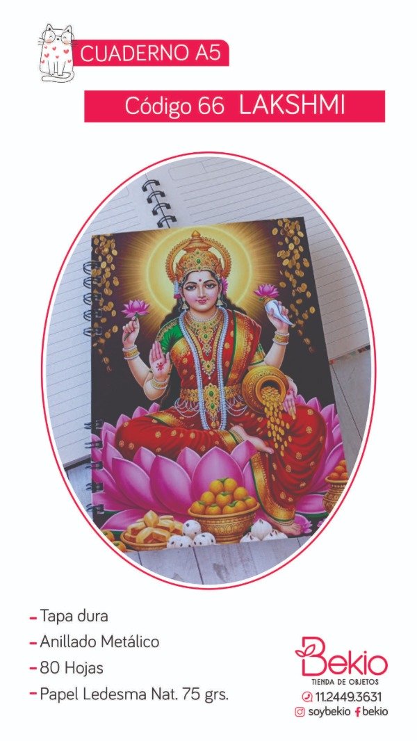 Producto - Cuaderno A5 - 66 Lakshmi